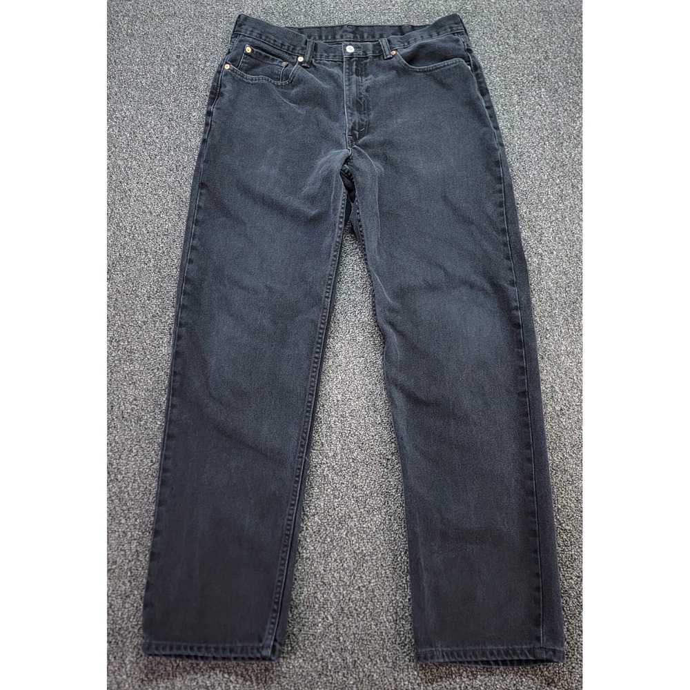 Levis 550 Jeans Mens 38x36 Fits 36x34 Black Relaxed Fit Skater Grunge Rock Denim